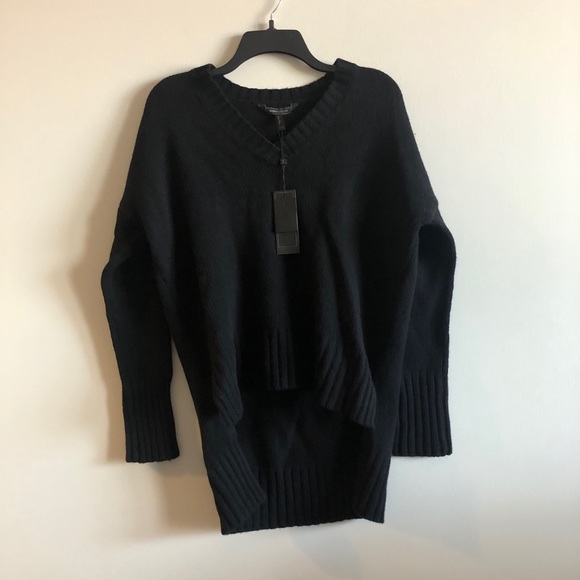 BcbgMaxazria black wool/cashmere reona sweater - Picture 3 of 7